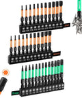 GrenPRO impact screwdriver bit set, 35 pcs, 2-inch magnetic bits, 1/4 hex shank, metric/SAE, Trox, S2 steel