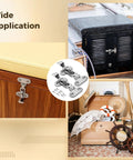 Two 4.3-inch 316 stainless steel boat latches for doors or cabinets; marine-grade toggle latch hardware