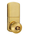 Electronic Touchpad Keyless Door Lock In Polished Brass For Easy Keyless Entry Adjustable Backset 60mm or 70mm Up to 6 User Codes