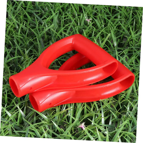Four Pack Plastic Snow Shovel Handle Replacements For Shovels And Gardening Tools Easy Install D Shaped Grip Lightweight Durable Plastic Weatherproof Snow Removal Handles For Home Use