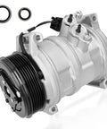 Beefy AC Compressor With Clutch For Chevy Traverse GMC Acadia Buick Enclave Saturn Outlook Three Point Six Liter V6 with O-rings.