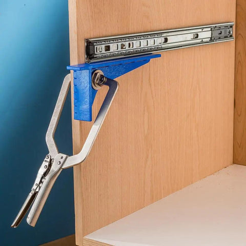 Drawer Slide Installation Jig And Brackets For Cabinets Universal Side Mount And Ball Bearing Slides Pro Grade Setup Tool