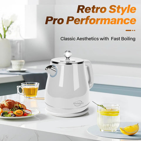1.8L All Stainless Steel Electric Kettle For Fast Boil, BPA Free Tea Kettle With 1350W, Auto Shutoff And Boil Dry Protection