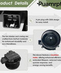 Product details of AC Blower Motor Replacement For Ford F-Series And Lincoln SUVs Front Brushless Direct Fit Unit.