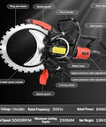 Heavy Duty 16 Inch Electric Concrete Ring Saw With A Beast Mode 8980 Watt Motor And Water Cooling System for smooth cuts.
