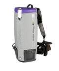 ProTeam Super Coach Pro 10 vacuum cleaner showcasing backpack design and attachments