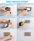 Pebble Grey 120V LED Step Lights Pack Of 6, 5W Dimmable From 5 To 100 Percent installation steps with tools and parts