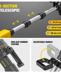 Image of Heavy Duty Tough As Nails Cordless Stick Water Transfer Pump For Gasoline Diesel And Fuel Liquid Moving Tool with telescopic handle.