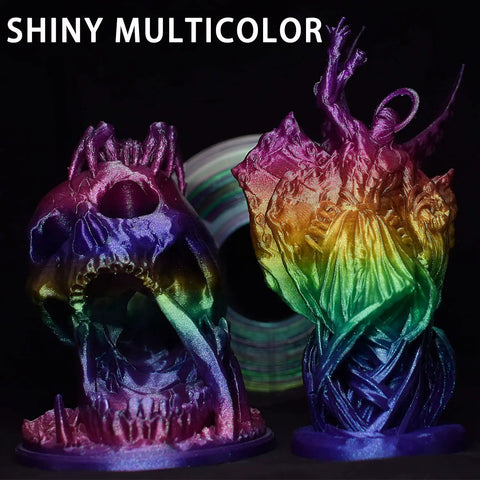 Totally Dope Iridescent PLA Filament For 3D Printers Color Shifting Shiny Rainbow Spool Hella Smooth Feed One Seven Five Mm Diameter One Kilogram Roll Ultimate Creator Gear