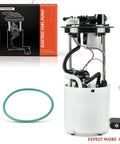 Electric Fuel Pump Module Assembly With Pressure Sensor For Chevy Impala 2008 2009 2010 2011 V6 3.5L Flex With Siemens FFW Fuel System Only Not FFV Three Port Design Includes Fuel Level Sensor displayed with packaging and O-ring