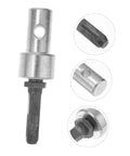 Power Tool Earth Auger Adapter Chuck Universal Drill Bit Converter For Garden Planting, steel design with multiple views