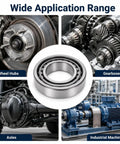 Top Tier 388A-383A Tapered Roller Bearing For Heavy Duty Trucks And Cars To Crush Tough Radial Loads Plus Axial Forces With Smooth Single Cone Ring Inner Cage Setup used in wheel hubs and industrial machinery.