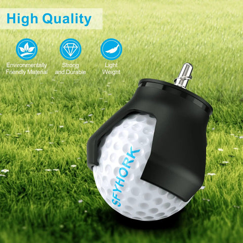 4 Pack Golf Ball Retriever Durable Grabber And Picker For All Kinds Of Putter Handles Super Easy To Install on green grass