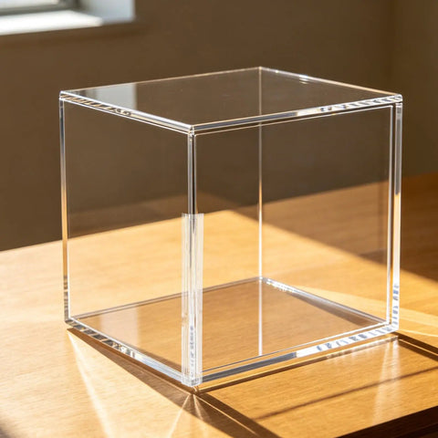 Two Pack Clear Acrylic Hinges Self Adhesive For Cabinets Boxes Displays Glass Furniture Aquarium Enclosures Durable 11.81 By 1.77 Inch