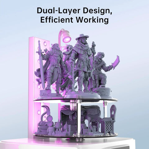 Heavy Duty Wash And Cure Station For Lcd Sla Dlp 3D Printers Featuring 7.6 Liter Wash Basket Quick Uv Curing And Smooth Resin Cleanup No Sweat Finishing Process Dope Upgrade For Your Desktop Setup And Daily Builds