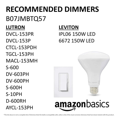 Six Pack Dimmable Br30 Led Bulbs 65 Watt Equivalent Soft White 2700k E26 Standard Base Energy Efficient Smooth Dimming Zero Drama Setup Premium Recessed Lighting
