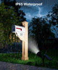Solar Outdoor Waterproof Spotlight Set For Flag Poles Palm Trees Signs Statues And Mailboxes With Bright LED Flood Lights