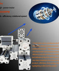 EssEthmy 36W Mini Wood Bead Lathe Machining Machine For DIY Craft Projects And STEM Education Tools High speed motor with 20000RPM.