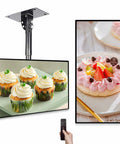 Next Level Digital Signage Media Player Lcd Monitor Crushing It With Hdmi Usb And Wifi Plug And Play For Retail Display showing cupcakes and dessert.