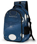 Moon Phase Diagram Printed Backpack Unisex Large Capacity Dope Everyday Carry Bag Made From Durable Polyester Breathable Fabric