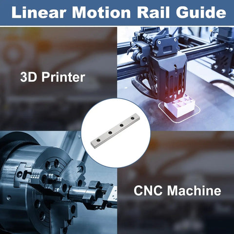 Two 550mm MGN9 Linear Sliding Rail Guides In Bearing Steel For Automatic Equipment, 3D Printers And CNC Machines shown