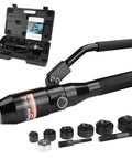 Hydraulic Knockout Punch Kit With 66 Kilonewton Power Pro Grade Six Hole Opening Dies From One Half To Two Inches Rotatable Head