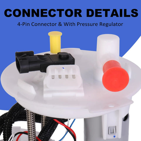 Close-up of Electric Fuel Pump Assembly for Buick Verano and Chevy Cruze L4 1.4L 1.8L 2011 to 2015 Replacement E4034M.