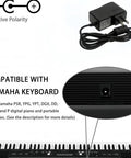 12V DC Power Supply Adapter Center Positive For Yamaha Portable Keyboards And Digital Pianos Replacement PA130 PA130B PA150B