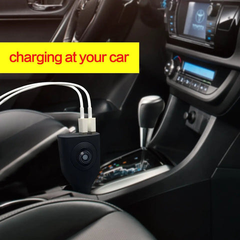Straight Up Game Changer 2 Pack Dual USB Car Charger With Foldable Wall Adapter Portable Quick Charge Hub in car charging devices.