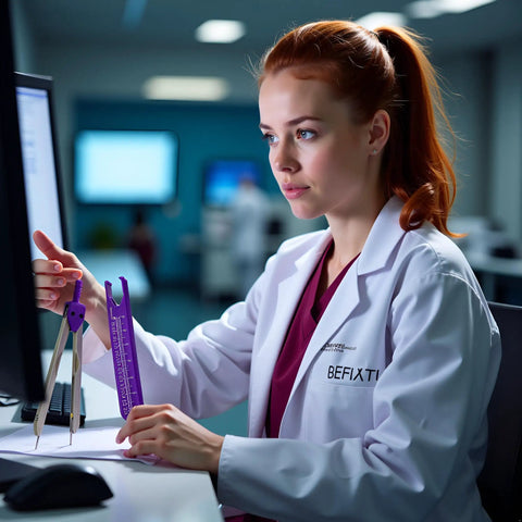 Top Tier Purple EKG Calipers That Deliver Dead On Measurements For Lightning Swift ECG Grid Analysis And Smooth Daily Charting Trusted By Clinical Teams Nationwide
