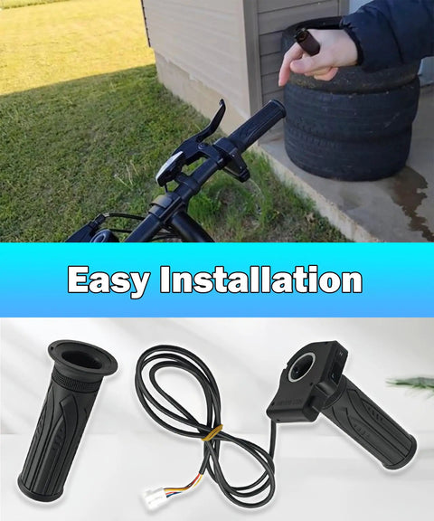 36V Ebike Throttle Grip With LCD Voltage Display Fits Dyu D3F D2F C3 C4 Ebikes And Jetson Bolt Pro Electric Bike Textured Rubber Comfort That Feels Great Replacement Grip For Smooth Acceleration