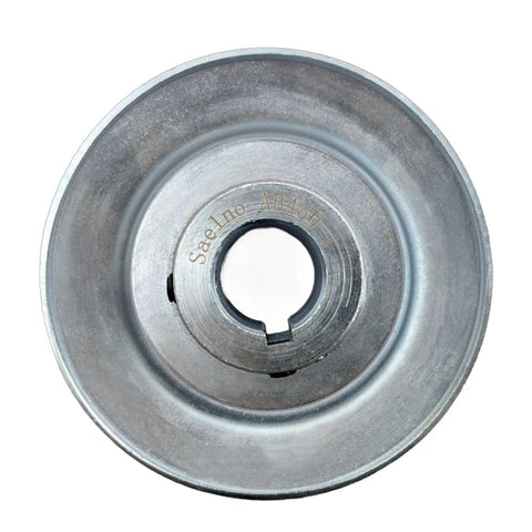 One Groove V Belt Pulley 4.5 Inch OD 1 Inch Bore, 1020 Steel Zinc Plated Motor Pulley For A B 5L 4L AX BX V Belts, Single Sheave, Durable Drive Component
