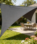 Triangle Sun Shade Sail Canopy With Permeable Fabric To Block UV For Outdoor Patio Garden Yard Deck Pergola Cover 118 Inch Equilateral Shade Triangle Weatherproof Easy To Install Breathable No Water Buildup installed over patio