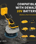 Cordless Tile Vibration Leveling Tool With 8 Speed Digital Display, Go To DeWalt 20V Battery Compatible on marble surface