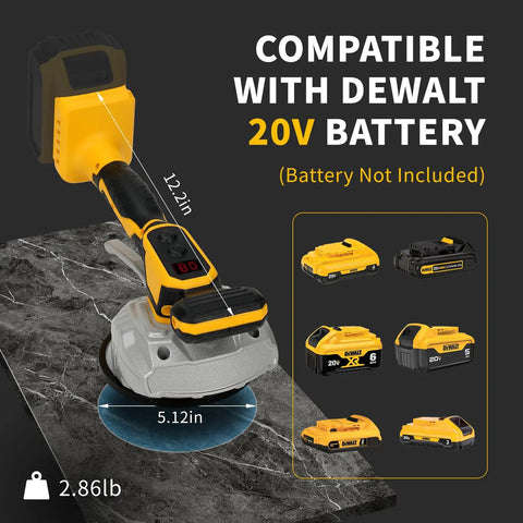 Cordless Tile Vibration Leveling Tool With 8 Speed Digital Display, Go To DeWalt 20V Battery Compatible on marble surface