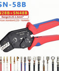 Ratchet Crimp Tool With Terminal Removal Kit And Pin Extraction Set For Automotive And Electronics, 45 Steel, For AWG 23-16