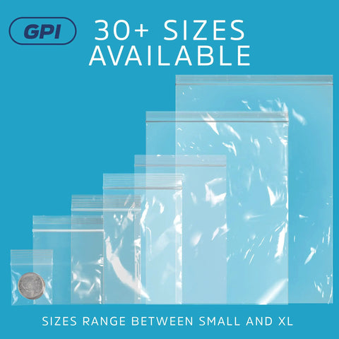 6x9 Heavy Duty Zip Bags 1000 Count Clear Plastic Reclosable Zipper Baggies 4 Mil Thick Freezer Storage Poly Bags for Food Tools Sharp Objects Multi Purpose Storage for Freezer Pantry Meal Prep Bulk Organization at Home Office Garage, sizes range