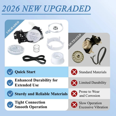 Upgraded Washer Shift Actuator Kit With Pulley Clutch And Drive Belt Easy Install Direct Replacement For Whirlpool Maytag Front Load