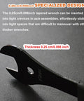 Ultra Slim Bicycle Cone Wrench Set For Tight Hub Cones And Axle Nuts, Spanner Kit detail with 0.25 cm thickness