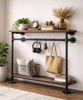 Shelving unit made with Three Quarter Inch Cast Iron Pipe Fittings Set 30 Piece Kit with Ten Elbows Ten Tees and Ten Flanges