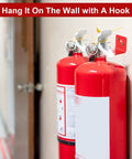 Heavy Duty Fire Extinguisher Mount Kit With Iron Brackets And Wall Hangers Holds 5 To 10 Lb Extinguishers Easy Install on wall