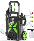 Electric Pressure Washer 2800 Max PSI 2.4 GPM With Telescopic Handle, Foam Cannon, Four Quick Connect Nozzles, Beast Power