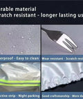 Material details of Six Layer Waterproof Car Cover For All Weather Outdoor Shield With Zipper Cotton Lining UV Sun Protection