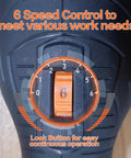 Close-up of the 6 speed control dial on a Powerful 1300W Burnishing Polishing Machine With 6 Speed Variable 3200 RPM Motor