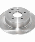Front view of Pro Series Rear Solid Brake Rotor For A Smooth No Vibe Ride With Forged Flange For Exact Fit Precise ABS Signaling Multi Lip Seals