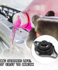 Radiator Cap Replacement OEM 19045-PAA-A01 for Honda Accord 1994-2006 and coolant fluid being poured into engine