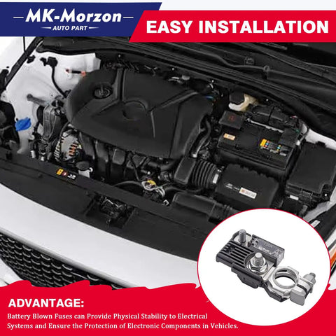 18790 01318 Heavy Duty 150 Amp Battery Fuse And Positive Terminal Fusible Replacement Link installed in engine bay for Hyundai Kia.