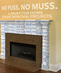 Laminated Paper For Paint Removers Keeps It Wet, covers fireplace for paint protection, easy cleanup, 13 inch by 300 foot.