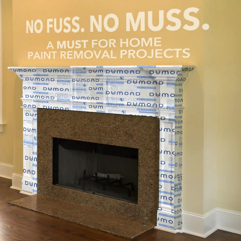 Laminated Paper For Paint Removers Keeps It Wet, covers fireplace for paint protection, easy cleanup, 13 inch by 300 foot.