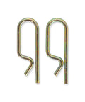 Close-up of two metal pins for Left Mounted Driver Side Screw On Trailer Sway Control For Safer Towing Cuts Wind Gusts And Passing Truck Sway Adjustable On Off Easy Fit With Most Trailers
